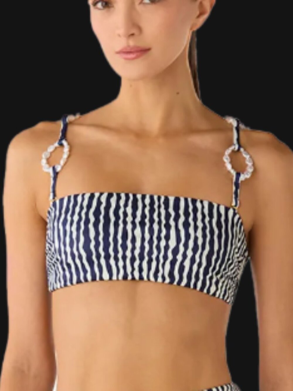Palmacea Mabe Bikini Top Navy/white Size M - 00027